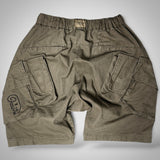 BUILT FROM WITHIN DROP-CROTCH SHORTS-GROUNDED