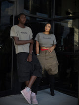 BUILT FROM WITHIN DROP-CROTCH SHORTS-GROUNDED